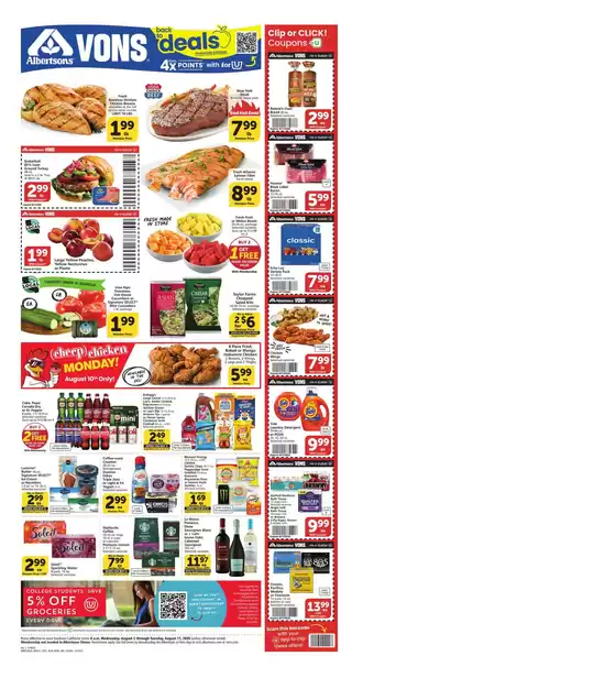 Albertsons catalogue in Fontana CA | Current special promotions | 2026-08-05T00:00:00.000Z - 2026-08-11T00:00:00.000Z