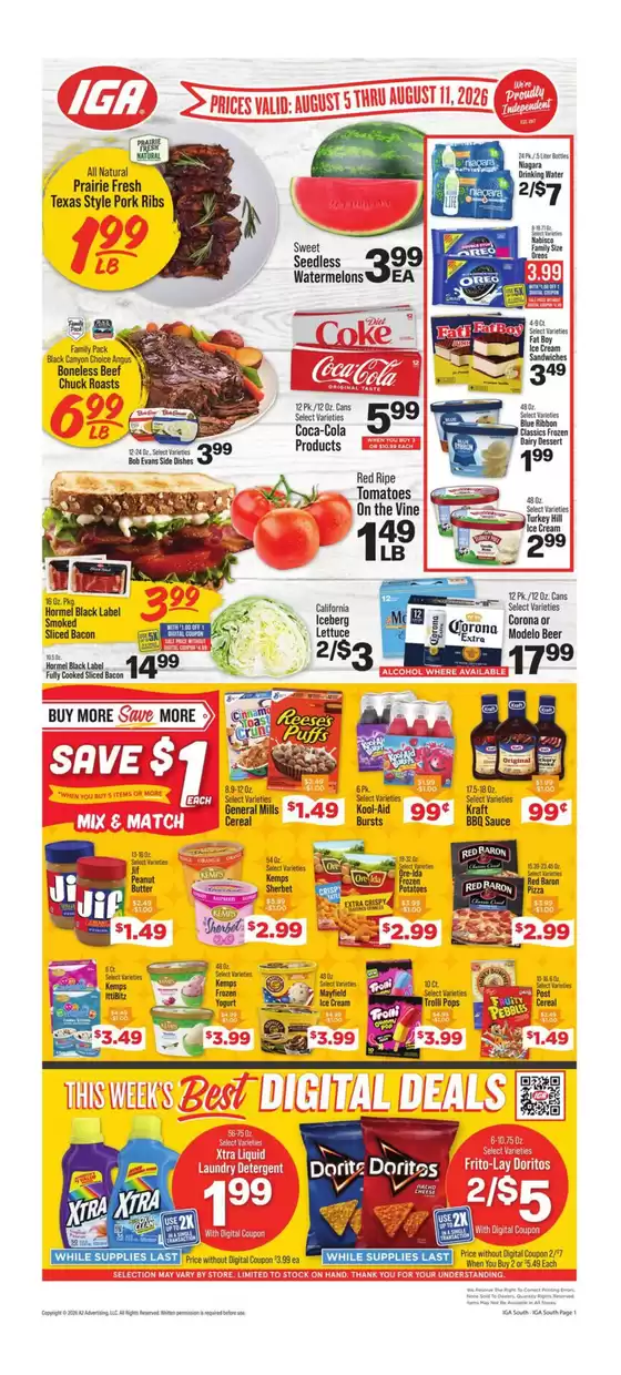 IGA catalogue | Exclusive deals and bargains | 2026-08-05T00:00:00.000Z - 2026-08-11T00:00:00.000Z