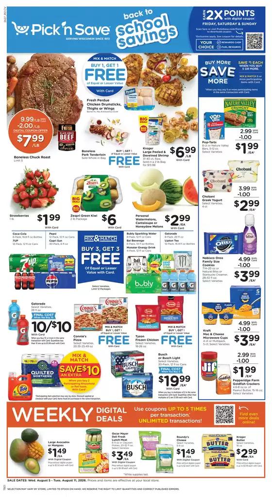 Pick'n Save catalogue | Special offers for you | 2026-08-05T00:00:00.000Z - 2026-08-11T00:00:00.000Z