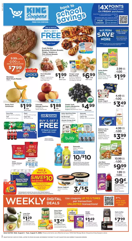 King Soopers catalogue | Offers for bargain hunters | 2026-08-05T00:00:00.000Z - 2026-08-11T00:00:00.000Z