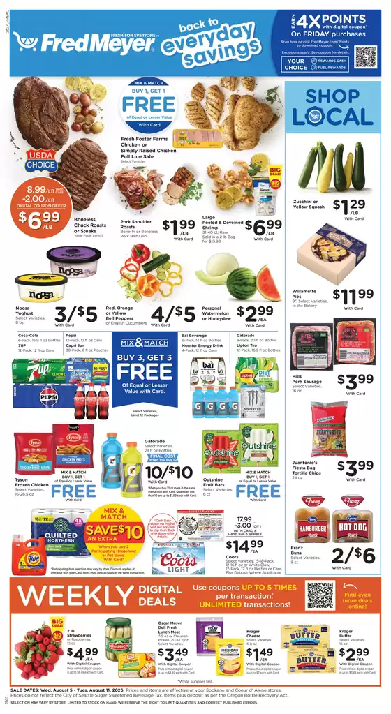 Fred Meyer catalogue | Top offers for all bargain hunters | 2026-08-05T00:00:00.000Z - 2026-08-11T00:00:00.000Z