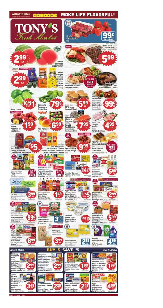 Tony's Fresh Market catalogue | Weekly Ad | 2026-08-05T00:00:00.000Z - 2026-08-11T00:00:00.000Z