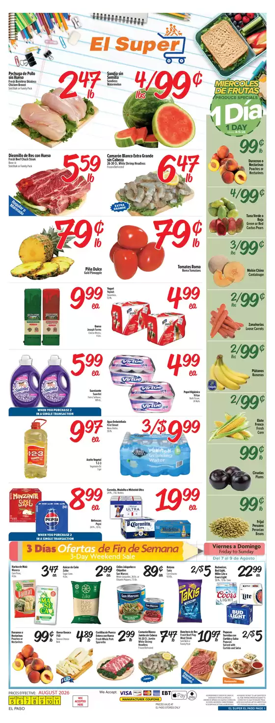 El Super catalogue | Exclusive deals for our customers | 2026-08-05T00:00:00.000Z - 2026-08-11T00:00:00.000Z
