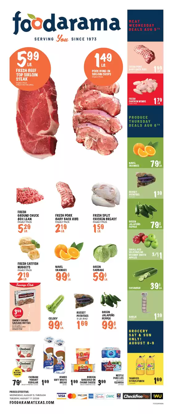Foodarama catalogue | Foodarama weekly ad | 2026-08-05T00:00:00.000Z - 2026-08-11T00:00:00.000Z