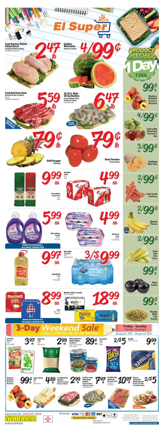 El Super catalogue | Weekly Ad Savings (08/05/26 - 08/11/26) | 2026-08-05T00:00:00.000Z - 2026-08-11T00:00:00.000Z