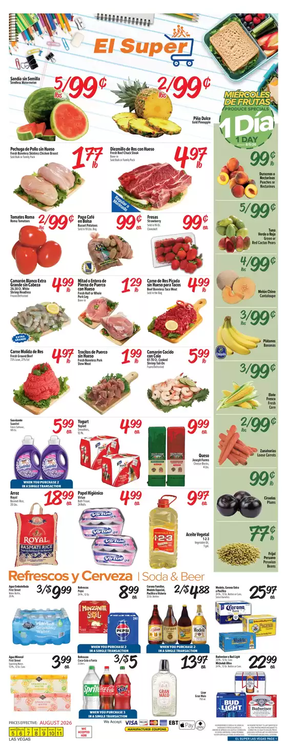 El Super catalogue | Great discounts on selected products | 2026-08-05T00:00:00.000Z - 2026-08-11T00:00:00.000Z