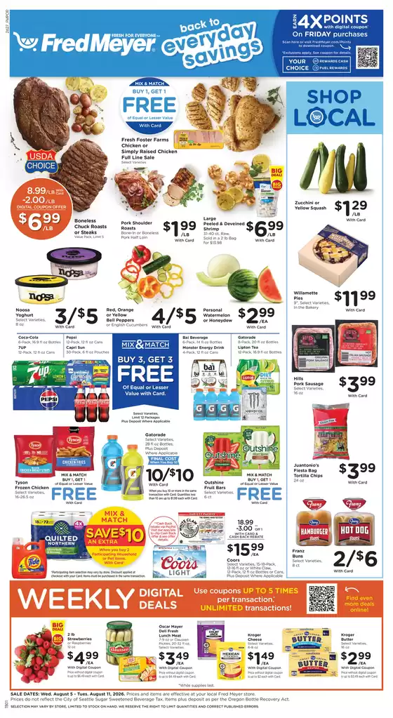 Fred Meyer catalogue in Redmond WA | Exclusive deals for our customers | 2026-08-05T00:00:00.000Z - 2026-08-11T00:00:00.000Z