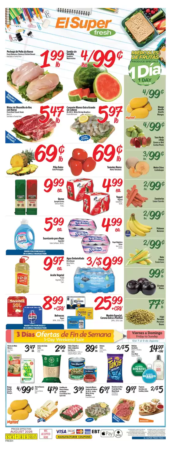 El Super catalogue | Our best offers for you | 2026-08-05T00:00:00.000Z - 2026-08-11T00:00:00.000Z