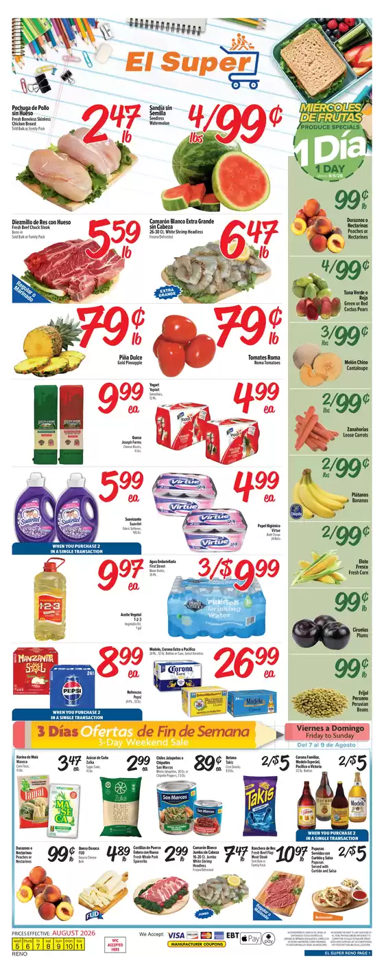 El Super catalogue | Current special promotions | 2026-08-05T00:00:00.000Z - 2026-08-11T00:00:00.000Z