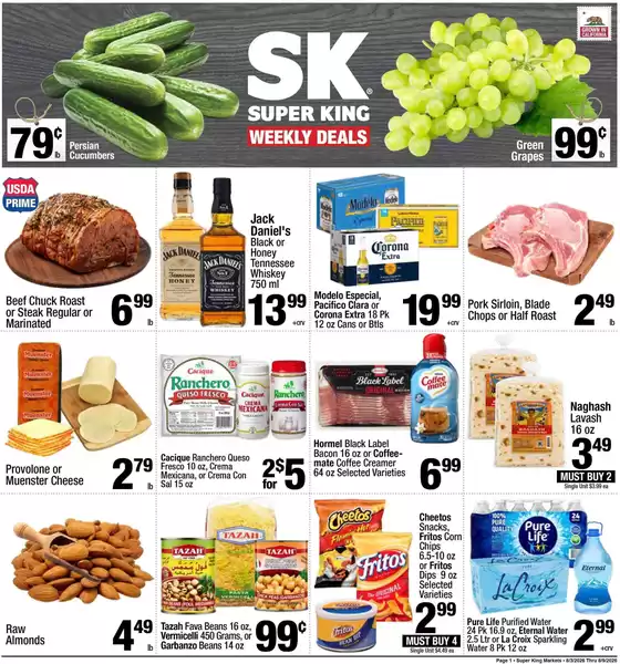 Super King Markets catalogue in Tustin CA | Top deals for all customers | 2026-08-03T00:00:00.000Z - 2026-08-09T00:00:00.000Z