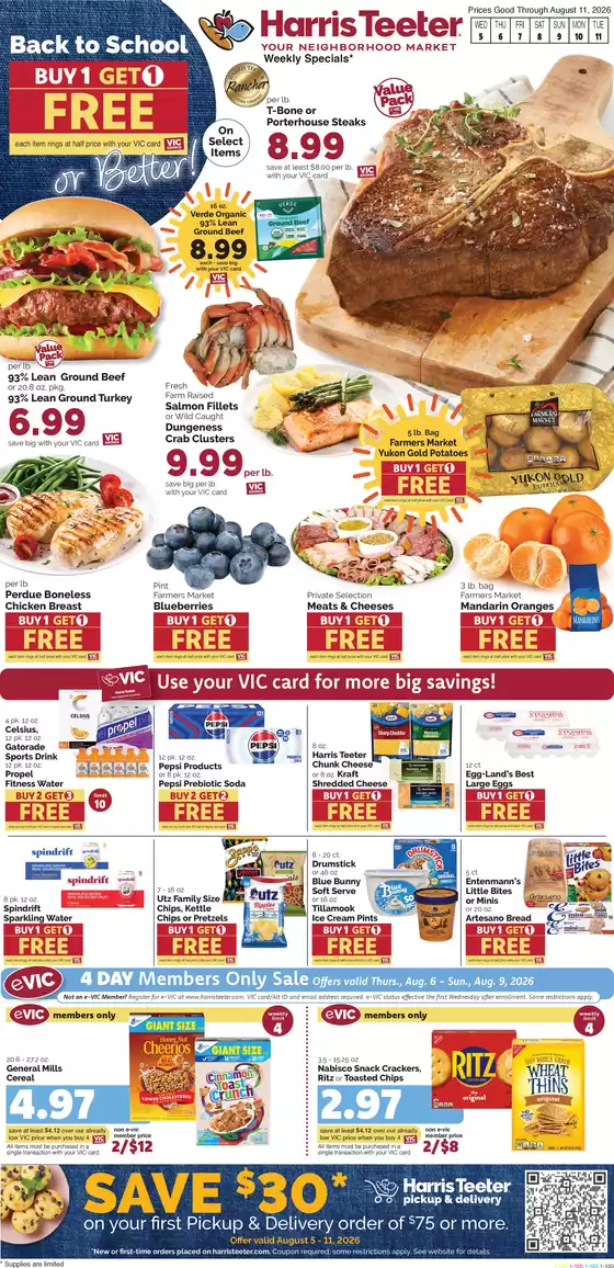 Harris Teeter catalogue in Norfolk VA | Current special promotions | 2026-08-05T00:00:00.000Z - 2026-08-11T00:00:00.000Z