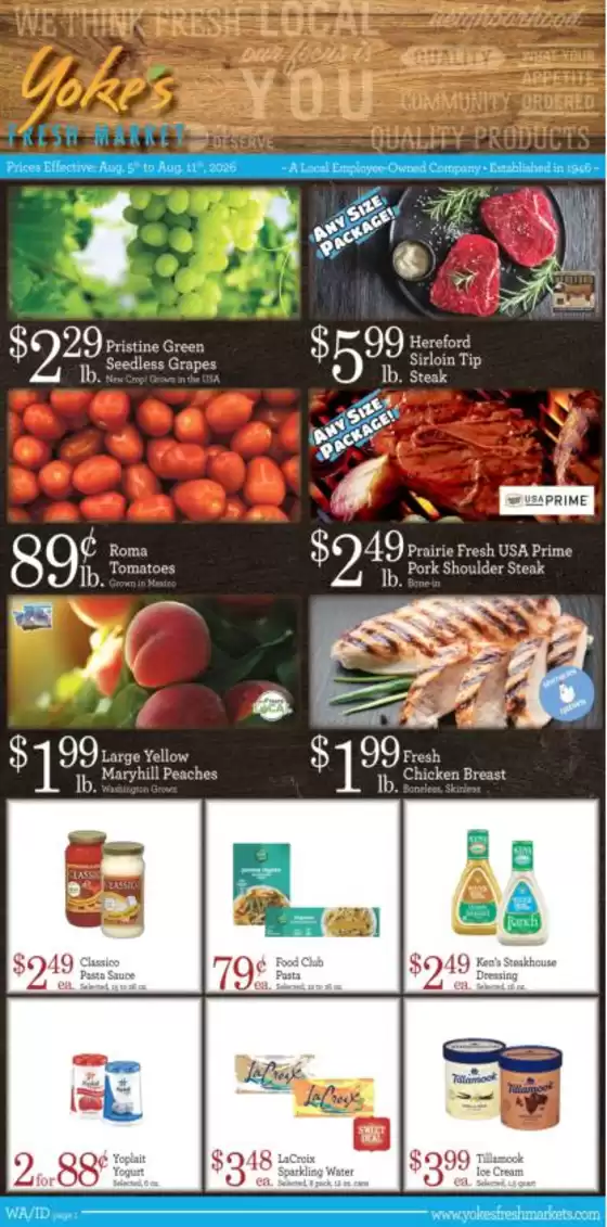 Yoke's Fresh Market  catalogue | Yoke's Fresh Market Weekly Ad | 2026-08-05T00:00:00.000Z - 2026-08-11T00:00:00.000Z
