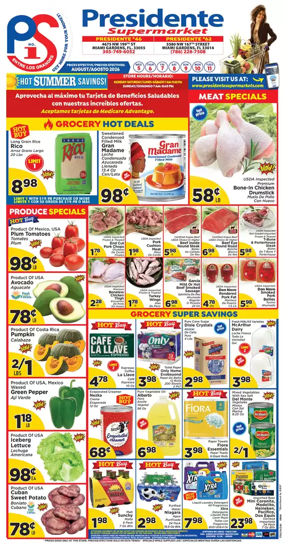 Presidente catalogue | Exclusive deals for our customers | 2026-08-03T00:00:00.000Z - 2026-08-11T00:00:00.000Z