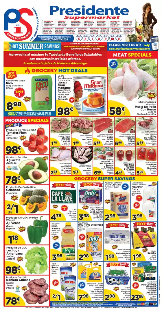Presidente catalogue | Presidente weekly ad | 2026-08-01T00:00:00.000Z - 2026-08-31T00:00:00.000Z