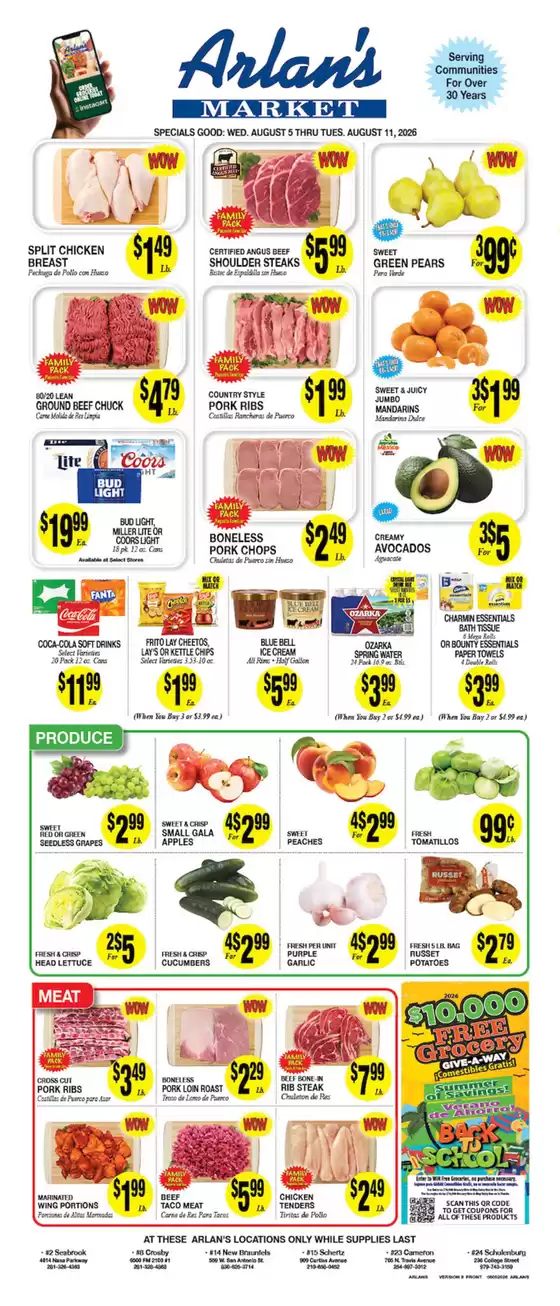 Arlan's Market catalogue | Arlan's Market weekly ad | 2026-08-05T00:00:00.000Z - 2026-08-11T00:00:00.000Z