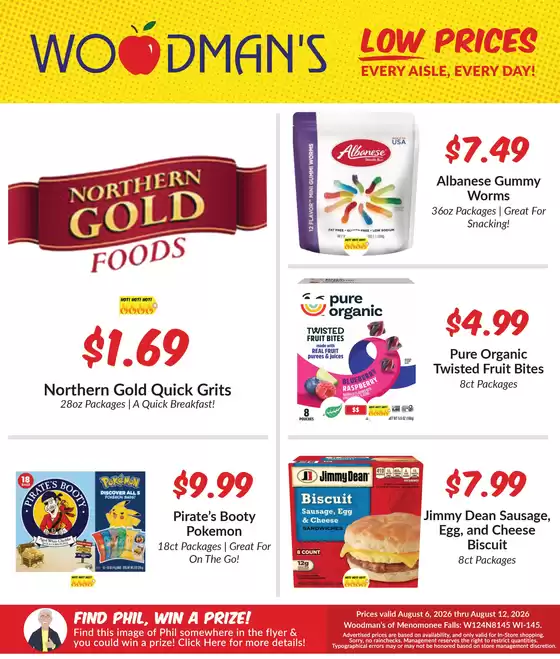 Woodman's catalogue | Attractive special offers for everyone | 2026-08-06T00:00:00.000Z - 2026-08-12T00:00:00.000Z
