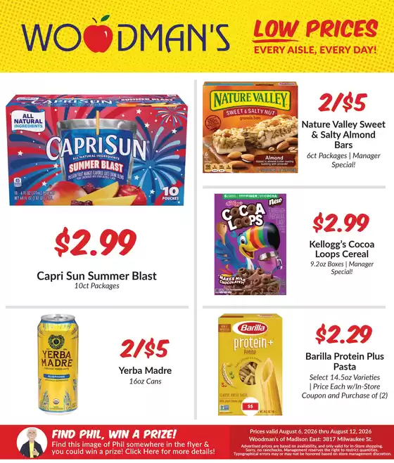 Woodman's catalogue | Exclusive deals for our customers | 2026-08-06T00:00:00.000Z - 2026-08-12T00:00:00.000Z
