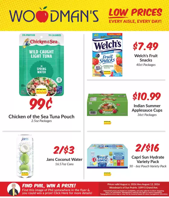 Woodman's catalogue in De Forest WI | Our best offers for you | 2026-08-06T00:00:00.000Z - 2026-08-12T00:00:00.000Z