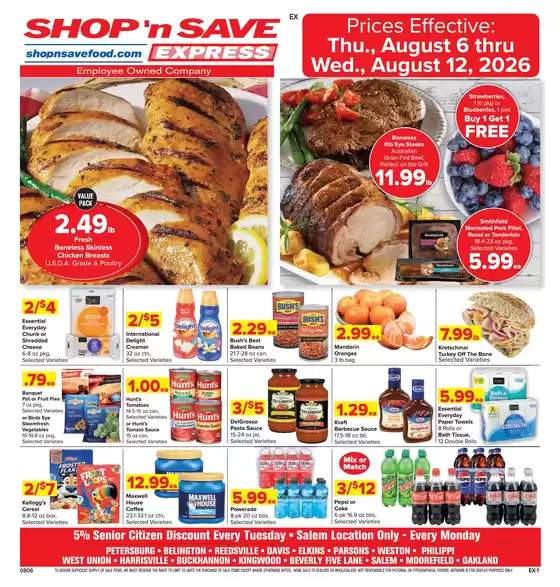 Shop 'n Save catalogue | Current special promotions | 2026-08-06T00:00:00.000Z - 2026-08-12T00:00:00.000Z
