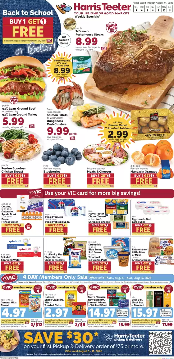 Harris Teeter catalogue in Englewood CO | Great offer for bargain hunters | 2026-08-05T00:00:00.000Z - 2026-08-11T00:00:00.000Z