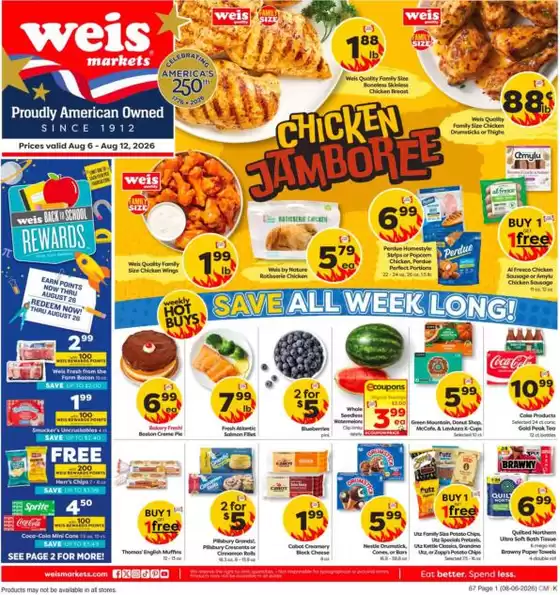 Weis Markets catalogue in York PA | Wide range of offers | 2026-08-06T00:00:00.000Z - 2026-08-12T00:00:00.000Z