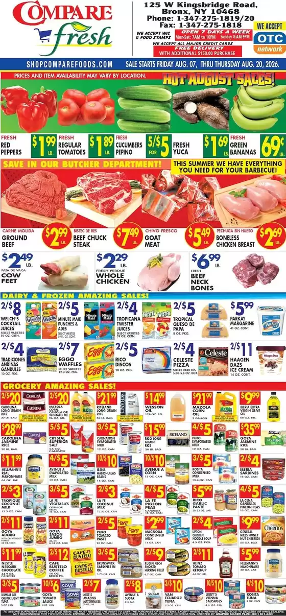 Compare Foods catalogue | Our best deals for you | 2026-08-07T00:00:00.000Z - 2026-08-20T00:00:00.000Z