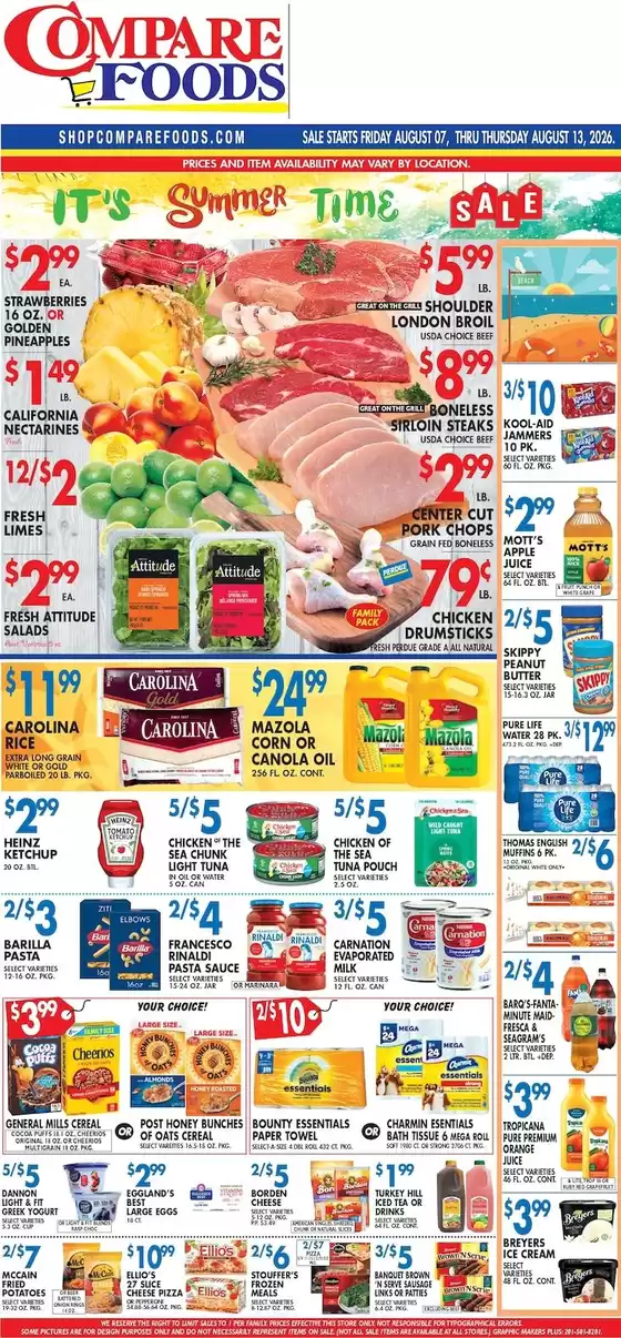 Compare Foods catalogue | Compare Foods weekly ad | 2026-08-07T00:00:00.000Z - 2026-08-13T00:00:00.000Z