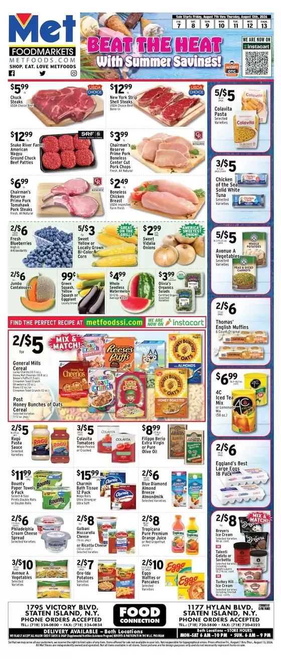 Met Foodmarkets catalogue in Rahway NJ | Current deals and offers | 2026-08-07T00:00:00.000Z - 2026-08-13T00:00:00.000Z