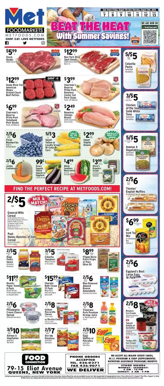 Met Foodmarkets catalogue in East Elmhurst NY | Top deals and discounts | 2026-08-07T00:00:00.000Z - 2026-08-13T00:00:00.000Z