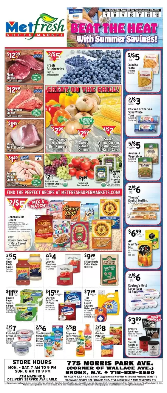 Met Foodmarkets catalogue in East Elmhurst NY | Our best bargains | 2026-08-07T00:00:00.000Z - 2026-08-13T00:00:00.000Z