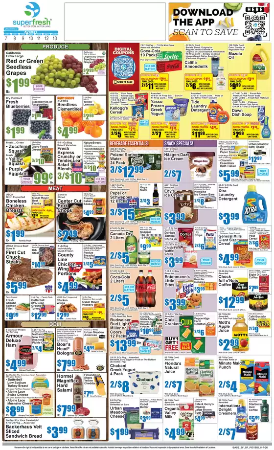 Super Fresh catalogue in Cambria Heights NY | Super Fresh weekly ad | 2026-08-07T00:00:00.000Z - 2026-08-13T00:00:00.000Z