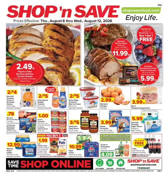 Shop 'n Save catalogue | Save now with our deals | 2026-08-06T00:00:00.000Z - 2026-08-12T00:00:00.000Z