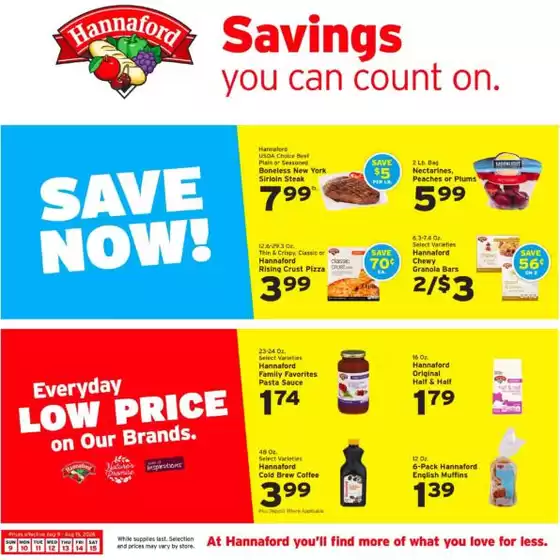 Hannaford catalogue | Wide range of offers | 2026-08-09T00:00:00.000Z - 2026-08-15T00:00:00.000Z