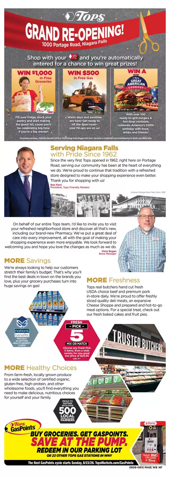 Tops catalogue | Serving Niagara Falls Since 1962 | 2026-08-09T00:00:00.000Z - 2026-08-15T00:00:00.000Z