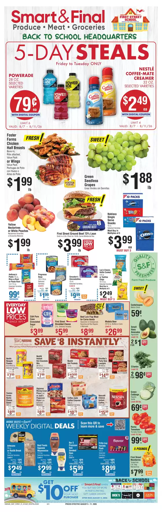 Smart & Final catalogue in Watsonville CA | Current bargains and offers | 2026-08-07T00:00:00.000Z - 2026-08-11T00:00:00.000Z