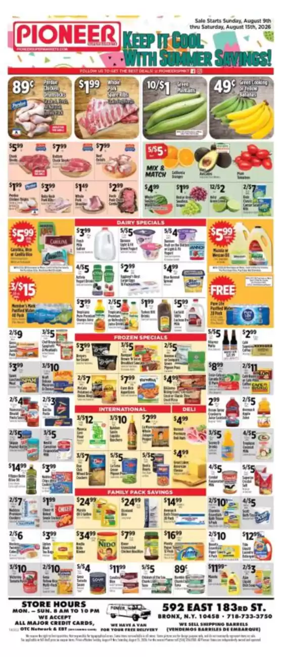 Pioneer Supermarkets catalogue | Top offers for all bargain hunters | 2026-08-09T00:00:00.000Z - 2026-08-15T00:00:00.000Z