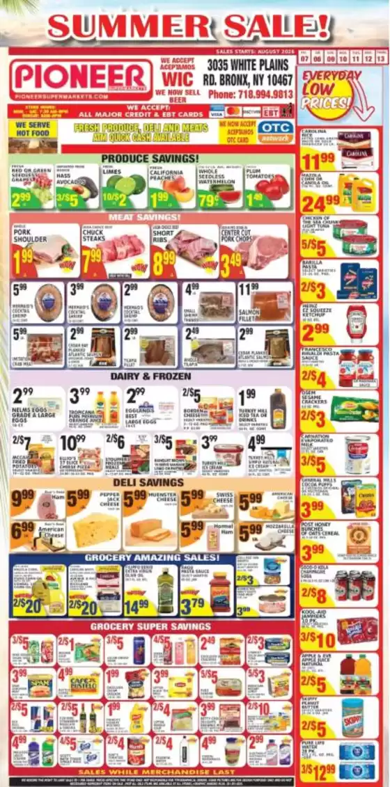 Pioneer Supermarkets catalogue | Attractive special offers for everyone | 2026-08-09T00:00:00.000Z - 2026-08-15T00:00:00.000Z