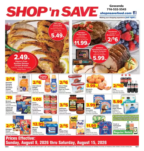 Shop 'n Save catalogue | Top deals and discounts | 2026-08-09T00:00:00.000Z - 2026-08-15T00:00:00.000Z