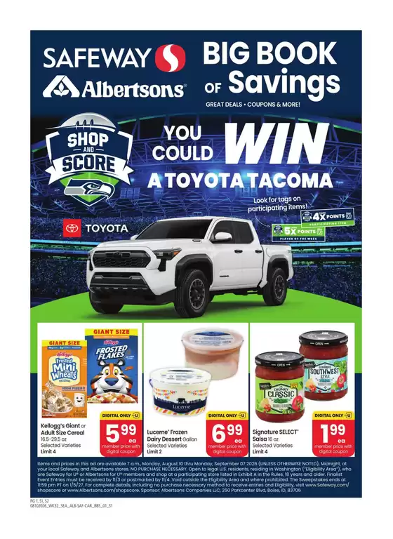 Albertsons catalogue in Bellevue WA | Albertsons - Seattle - BBS | 2026-08-10T00:00:00.000Z - 2026-09-07T00:00:00.000Z