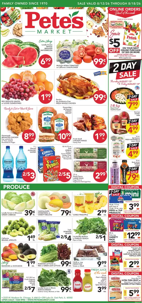Pete's Fresh Market catalogue | Our best offers for you | 2026-08-12T00:00:00.000Z - 2026-08-18T00:00:00.000Z