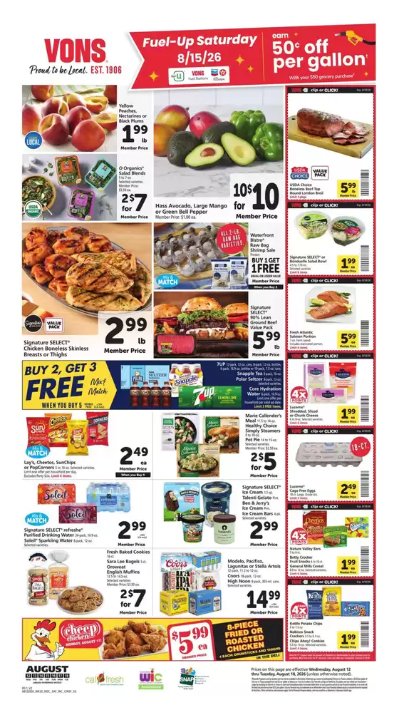Vons catalogue | Weekly Ad - Norcal | 2026-08-12T00:00:00.000Z - 2026-08-18T00:00:00.000Z