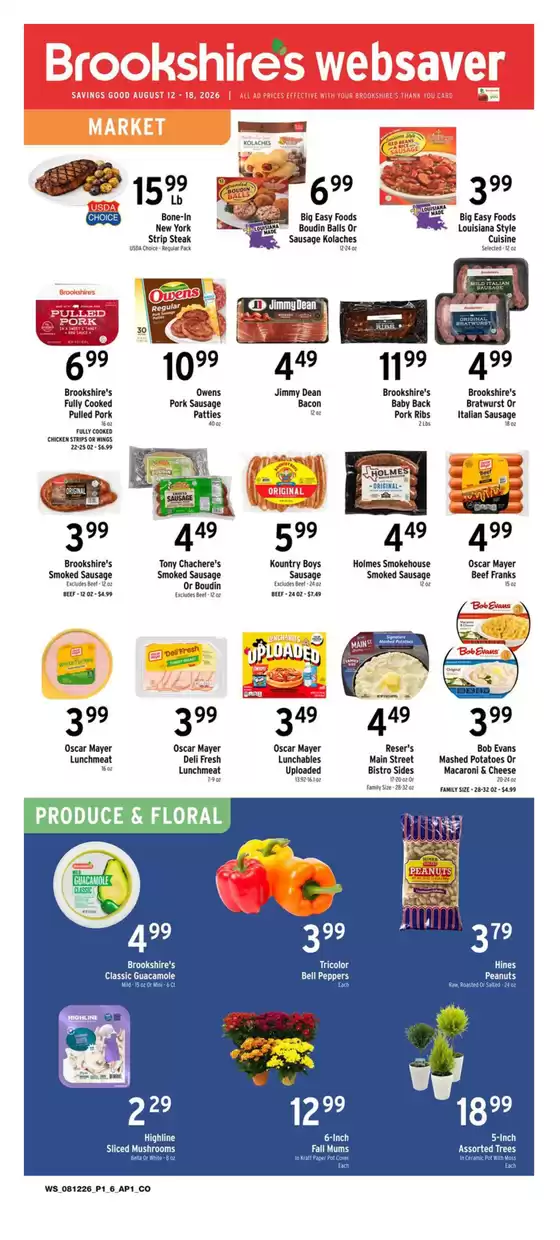 Brookshire's catalogue | Top offers for all bargain hunters | 2026-08-12T00:00:00.000Z - 2026-08-18T00:00:00.000Z