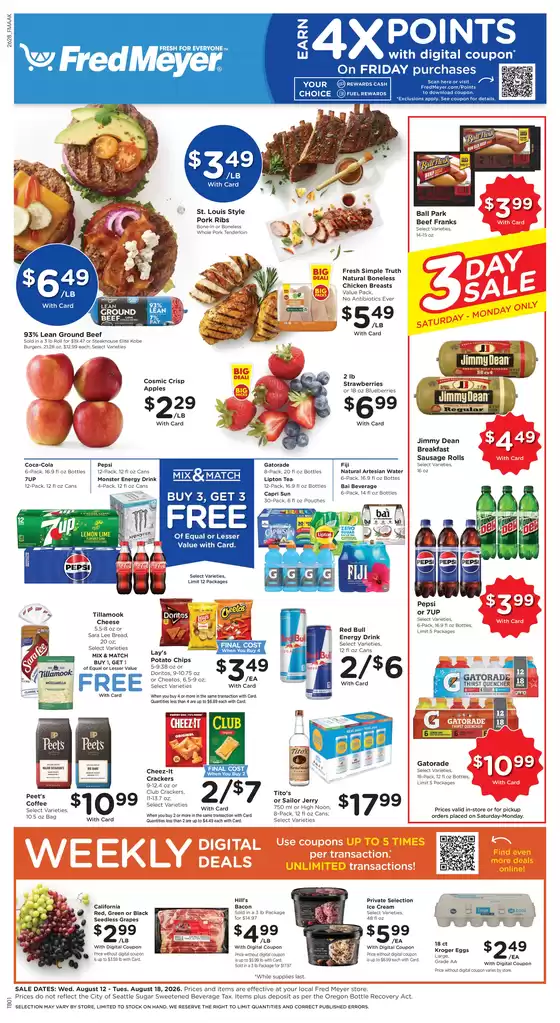 Fred Meyer catalogue | Great offer for bargain hunters | 2026-08-12T00:00:00.000Z - 2026-08-18T00:00:00.000Z