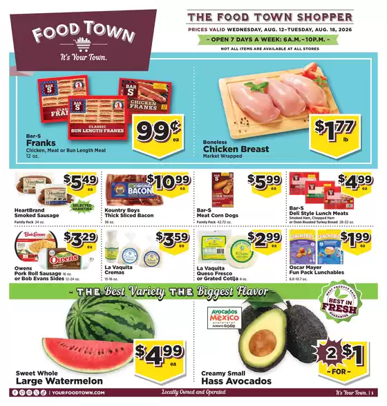 Food Town catalogue | FoodTownInStoreAd | 2026-08-12T00:00:00.000Z - 2026-08-26T00:00:00.000Z