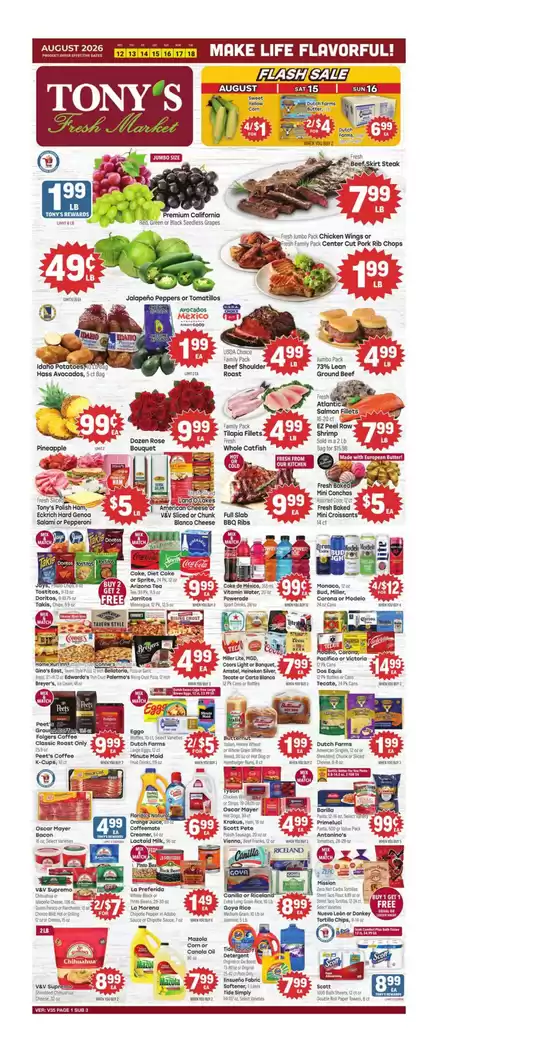 Tony's Fresh Market catalogue in Niles IL | Weekly Ad | 2026-08-12T00:00:00.000Z - 2026-08-18T00:00:00.000Z