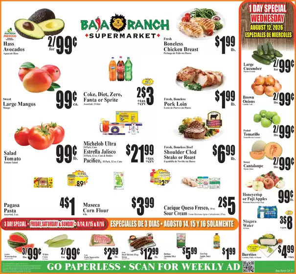 Baja Ranch catalogue | Baja Ranch weekly ad | 2026-08-12T00:00:00.000Z - 2026-08-18T00:00:00.000Z