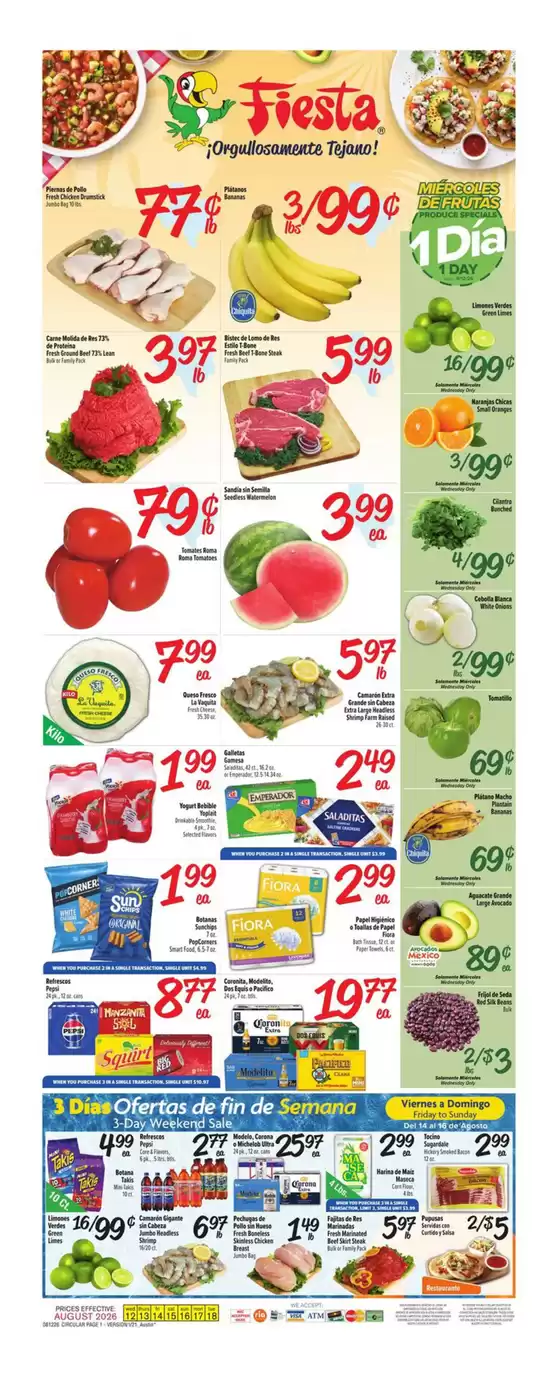 Fiesta Mart catalogue | Attractive special offers for everyone | 2026-08-12T00:00:00.000Z - 2026-08-18T00:00:00.000Z