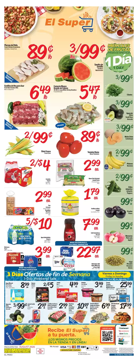 El Super catalogue | Great discounts on selected products | 2026-08-12T00:00:00.000Z - 2026-08-18T00:00:00.000Z
