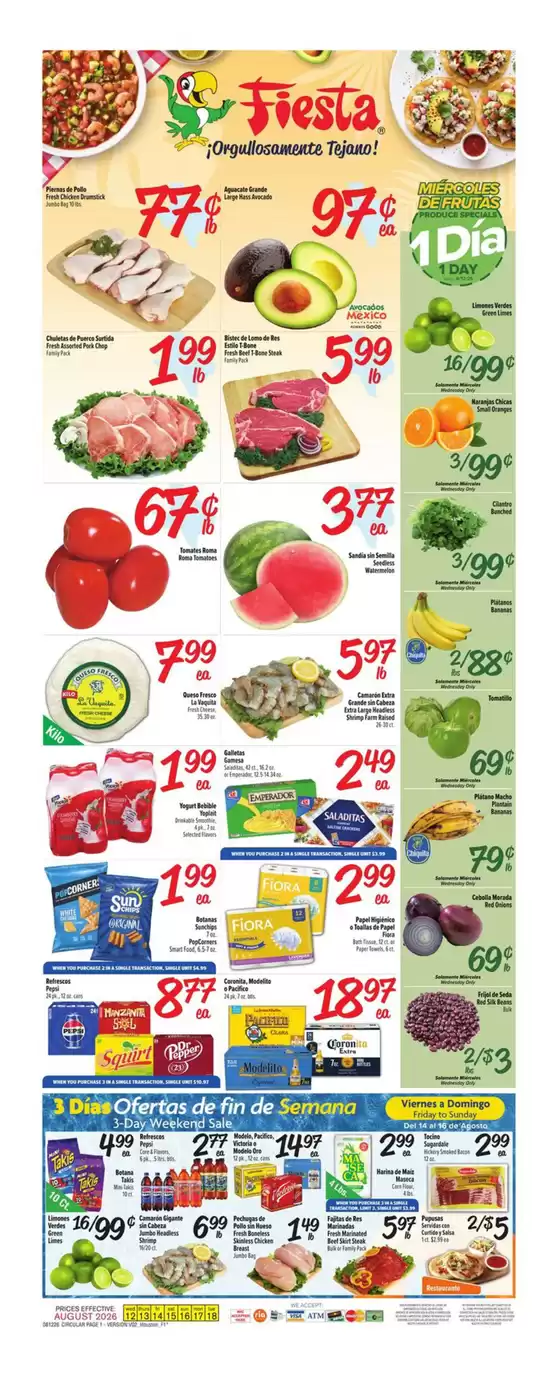 Fiesta Mart catalogue | Weekly Ad | 2026-08-12T00:00:00.000Z - 2026-08-18T00:00:00.000Z