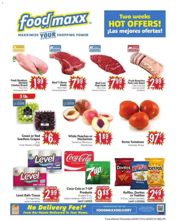 Foodmaxx catalogue | Current special promotions | 2026-08-12T00:00:00.000Z - 2026-08-25T00:00:00.000Z